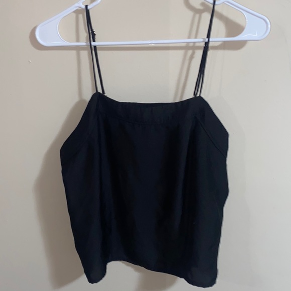Tops - Large black crop top!